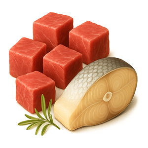 cdVet Fit-Crock Basic Hovězí - granule lisované za studena Balení: Vzorek 200 g - MAXI Hovězí a ryba