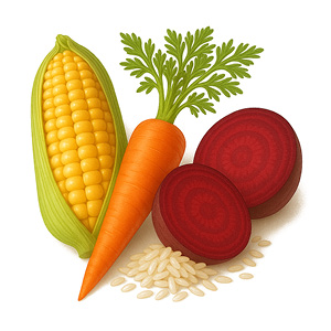 cdVet Fit-Crock pro štěňata Jehněčí - granule lisované za studena Balení: Vzorek 200 g - MINI Kukuřice, mrkev, červená řepa, rýže